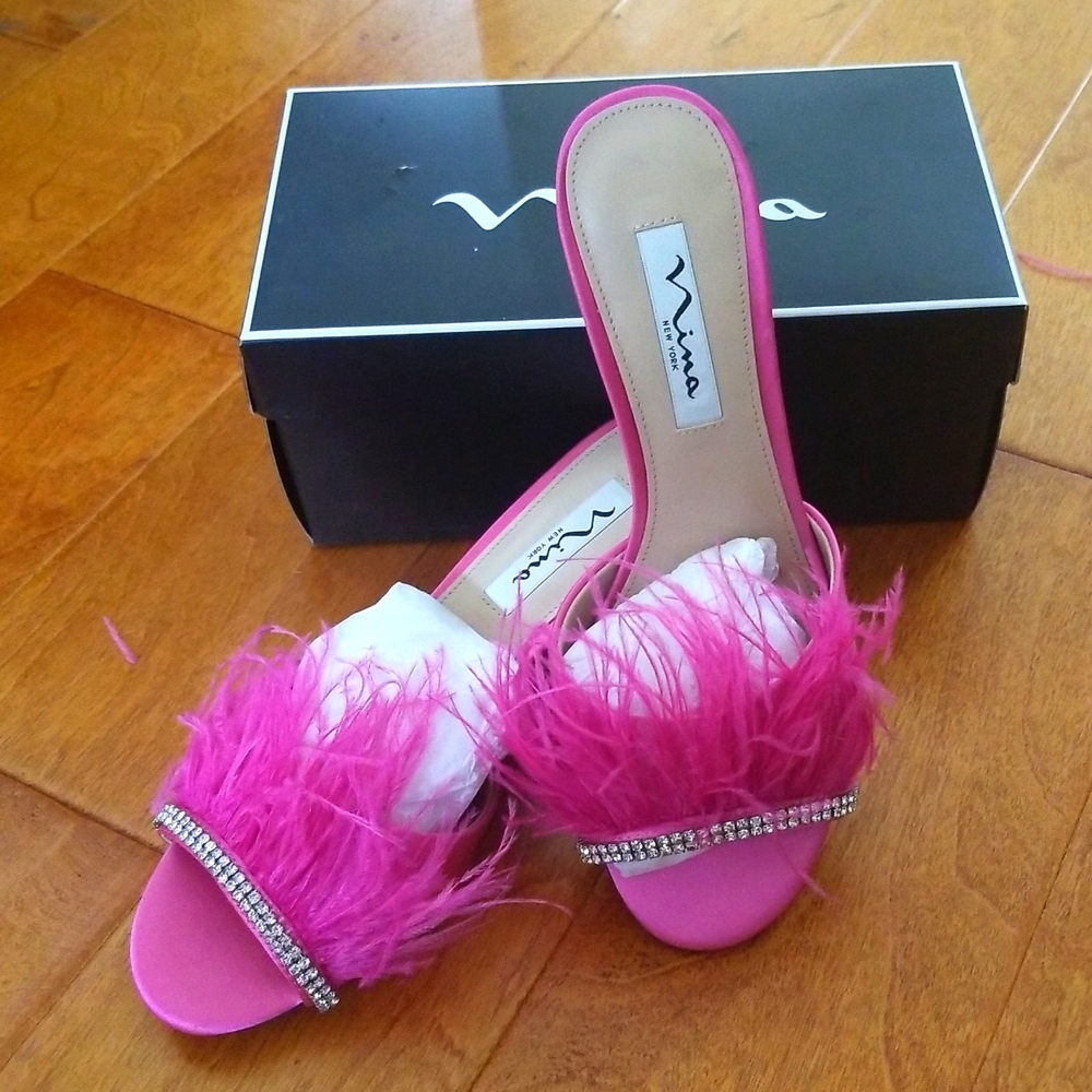 Pink and pretty like Barbie's  kitten heels